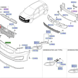 Darmowa dostawa Grill atrapa chłodnicy 2015 2018