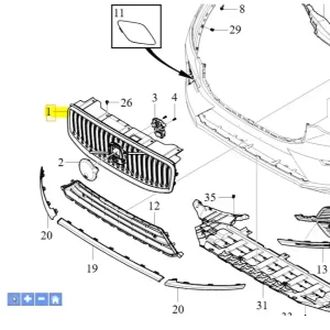 Grill atrapa chłodnicy Volvo XC60 2018 Tani