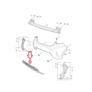Niska cena Grill atrapa tył MG3 hybrid