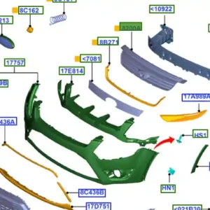 Grill krata przednia kuga 20082012 FORD - wyprzedaż Do wyczerpania zapasów