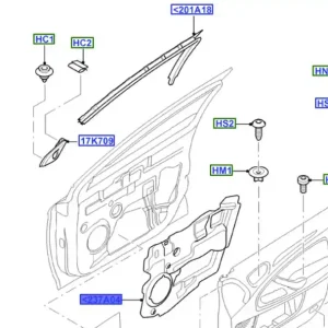 Folia wewnętrzna drzwi lewy przód mondeo MK4 Darmowy zwrot