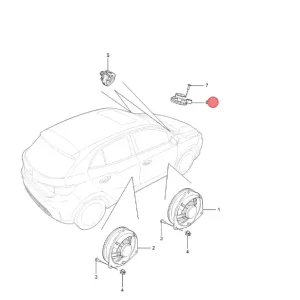 Do wyczerpania zapasów Głośnik w desce rozdzielczej MG3 2024
