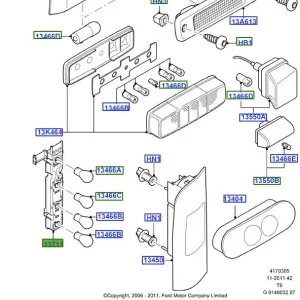 Gniazdo żarówek lampy tylnej Ford Transit 2006 2014 - wyprzedaż Hit sprzedaży