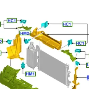 Dostępne od ręki Górna kierownica powietrza Ford Transit - wyprzedaż