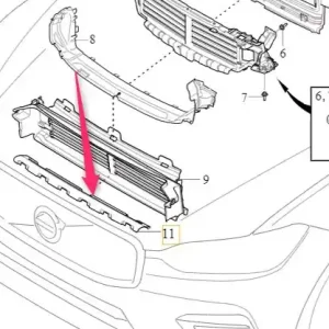 Ostatnie sztuki Górna kierownica powietrza XC60 Volvo
