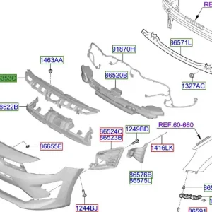 Górna osłona chłodnicy Kia Rio 20-25 Wyjątkowa oferta