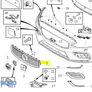 Grill osłona chłodnicy Volvo S60 2019 Oferta czasowa