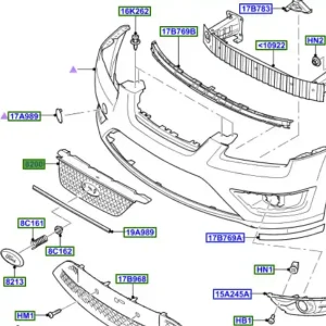 Hit sprzedaży Grill przedni focus MK2 FORD - wyprzedaż