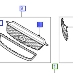 Do wyczerpania zapasów Grill przedni focus MK2 FORD - wyprzedaż