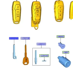 Hit sprzedaży Grot kluczyk surowy FOrd Mondeo MK5 - wyprzedaż