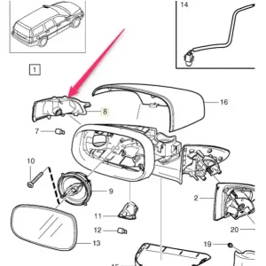 Wyprzedaż Kierunkowskaz lusterka lewego Volvo