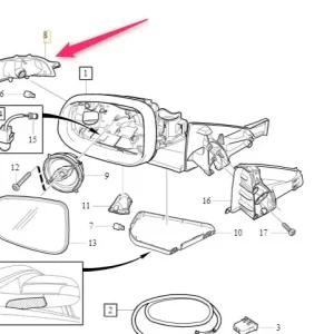 Kierunkowskaz lusterka prawego Volvo Ekspresowa dostawa