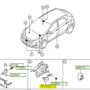 Klakson Hyundai I30 / I40 - wyprzedaż Wyjątkowa oferta