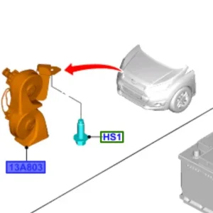 Klakson sygnał dźwiękowy Ford Transit Connect 2013 - wyprzedaż Bezpieczna płatność