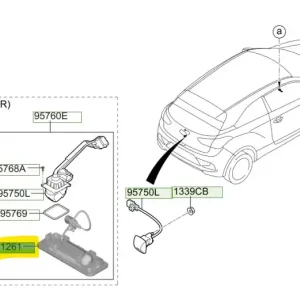 Bezpieczna płatność Klamka klapy bagażnika Hyundai I20 - wyprzedaż