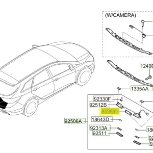Klamka klapy bagażnika Hyundai I40 (2012) OE Zniżka