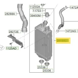 Niska cena Intercooler Hyundai Tucson (2024)