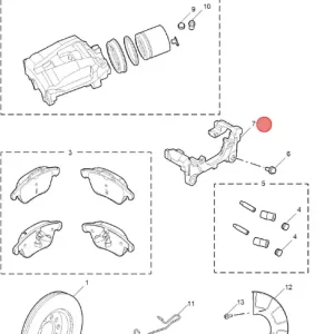 Oferta czasowa Jarzmo zacisku przód mg zs I clasic