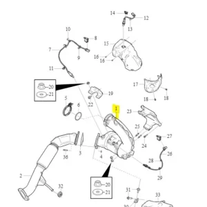 Katalizator XC40 V60 S60 B420T4 Wyprzedaż