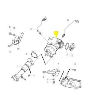 Katalizator XC60 S80 V70 S60 V40 V40CC XC70 b4204t19 /t11 /t23 Hit sprzedaży