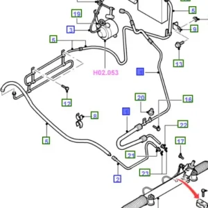 Dostępne od ręki Przewód układu wspomagania 19901995