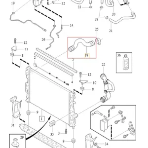Przewód wąż chłodnicy górny Volvo S80 XC70 S60 Zamów dziś