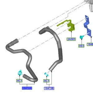 Ostatnie sztuki Przewód wąż nagrzewnicy Ford Transit Connect 2013 - wyprzedaż