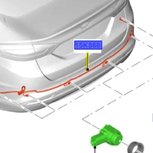 Tylko dziś Przewód wiązka czujników parkowania tył FOrd Mondeo MK5 - wyprzedaż