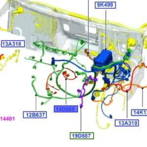 Dostępne od ręki Przewód wiązka przekładni transit 0614 FORD - wyprzedaż