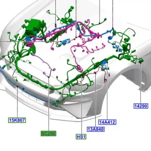 Premium Przewód wiązka wentylatora Ford Mustang 15-23 5.0 V8 - wyprzedaż