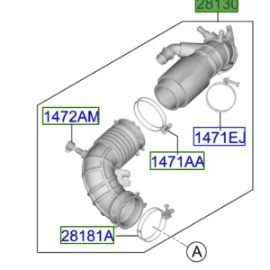 Przewód wlot powietrza do filtra Kia ProCeed 20-25 Oferta limitowana