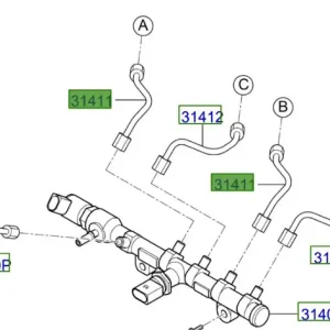 Przewód wtryskowy A /B Kia ProCeed 20-25 Wysoka jakość