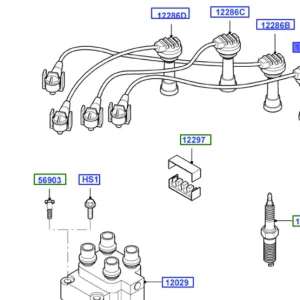 Kup online Przewód zapłonowy cyl.1 1.6 dohc FORD - wyprzedaż