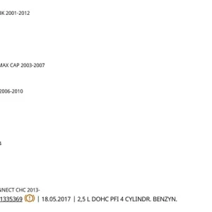 Wybór klientów Przewód zapłonowy cyl.2 1.6 dohc FORD - wyprzedaż