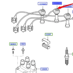Przewód zapłonowy cyl.3 1.6 dohc FORD - wyprzedaż Bezpieczna płatność