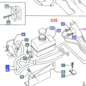 Kup online Przewód zbiorniczka wspomagania kierownicy transit 91 94 FORD - wyprzedaż
