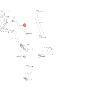 Nie przegap Przewód zbiorniczka wyrównawczego mg zs I clasic
