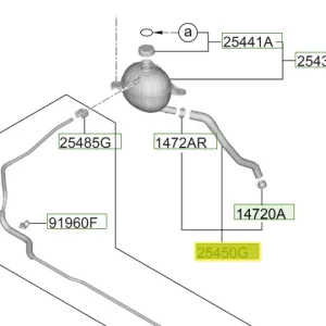 Super okazja Przewód zbiornika chłodnicy Hyundai Tucson / Santa Fe - wyprzedaż