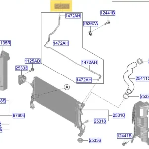 Przewód zbiornika wyrównawczego chłodnicy KIA CEED / XCEED / PROCEED 18-25 - wyprzedaż Ostatnie sztuki