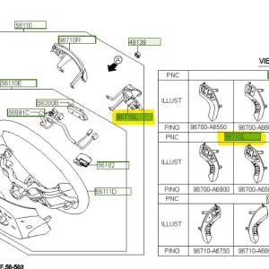 Ostatnia szansa Przycisk kierownicy Hyundai I30 - wyprzedaż