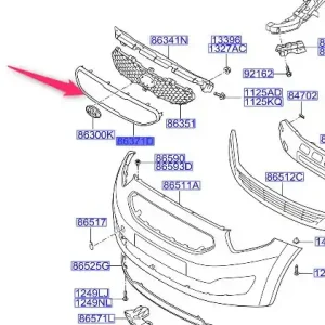 Tylko do końca tygodnia Ramka atrapy chłodnicy KIA