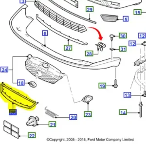 Darmowa dostawa Ramka grilla Ford Mondeo MK3 - wyprzedaż