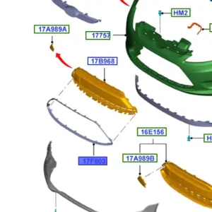 Ramka kratki zderzaka przód fiesta 20082012 FORD Nowość