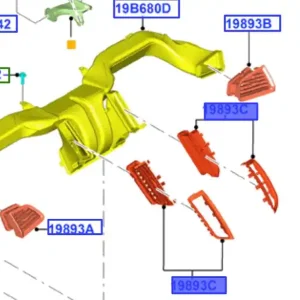 Wyprzedaż Ramka nawiewu Ford Smax Galaxy 2015 - wyprzedaż