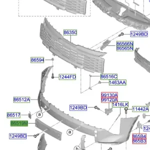 Rabat Ramka podkładka pod tablicę rejestracyjną przednią Kia Sportage 2025