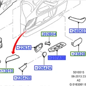 Ostatnia szansa Ramka przełączników drzwi kierowcy Ford Mondeo MK4 - wyprzedaż