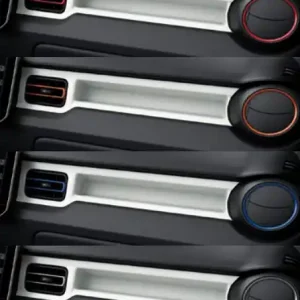 Ramki ozdobne wylotów nawiewu granatowe Suzuki Ignis - wyprzedaż Wyprzedaż