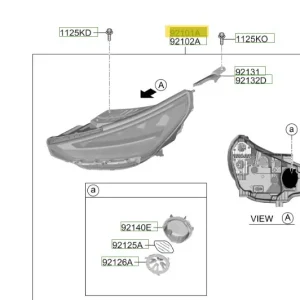 Ostatnia szansa Reflektor lewa strona Hyundai I30