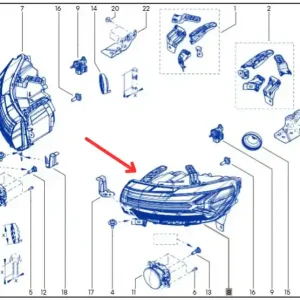 Reflektor lewy przedni DACIA DUSTER III, BIGSTER Taniej