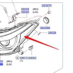 Obniżka ceny Reflektor lewy przód q70/m 20102019 Infiniti - wyprzedaż